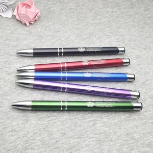 20000 PCS Stok 4colors Metal Ball Pens 50pcs Satılık çok özelleştirilmiş hediyelik eşyalar yıl parti düğün balo