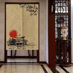 Curtain Chinese Fengshui Partition Door Kitchen Bedroom Restaurant Decor Polyester Noren Entrance Doorway Hanging Curtains