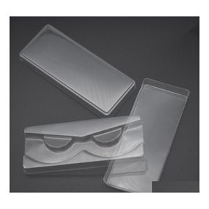 REFILLABLE COMPACTS 3PCS/SET TRANSPARENT PLASTISK EYCLESS PACKAGE BOX FAKE EYGRASH TRAY STALTER