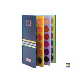 Eye Shadow Beauty Livro envidraçado 72 Paleta de sombras em cores com 3 placa fosca luminosa natural fácil de usar maquiagem dro dhstz