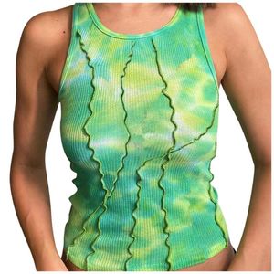 Women's Hoodies & Sweatshirts Ladies Summer Leopard Print Tie-Dye Vest Top Sleeveless Camisole Round Neck T-Shirt Fashion