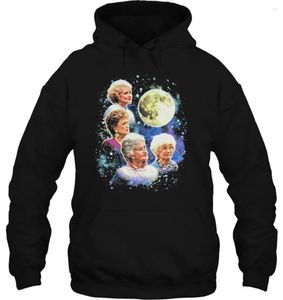 Herrtröjor män hoodie gyllene flickor super vintage moon marin kvinnor streetwear