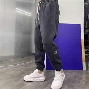 Men's Pants Mens Casual Corduroy Man Harem For Men Loose Trousers Men's Sweatpants Joggers Trend Streetwear Solid Color E879