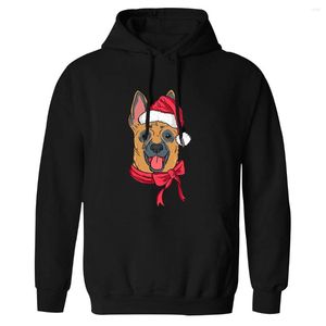 Hoodies masculinos cães de natal são impressos com capuz para homens harajuku moletom de moda de manga longa para fora de roupas