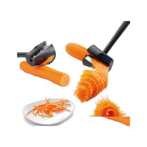 Ferramentas de vegetais de frutas Ferramentas de cozinha cortador de cenoura pl￡stica Slicers Slicers Peeler Fruits Disposition ACESSORES DE GADGETS COZINHO DE COBERTAￇￃO DELIV DHDTR DHDTR