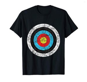 Herren T-Shirts Vintage Bogenschießen Ziel Streich Bulls Eye Witzige Geschenk T-Shirt
