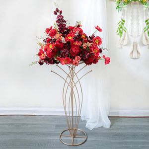 Dekorativa blommor 45 cm Artificial Rose Hydrangea Peony Mix Flower Ball Wedding Centerpiece Decor Home Garden Party Arrangement POGRAPI