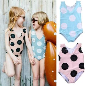 One Pieces Fashion Toddler Kids Neonate Bikini a pois Costumi da bagno Costume da bagno Costume da bagno Abiti estivi