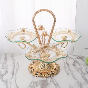 Tallrikar 2023 Glass Fruit Bowl Light Luxury Creative Home Living Room El Tea Table Crystal Wholesale