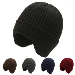 Berretti unisex per ciclismo all'aperto in pile protezione per le orecchie berretto fodera per berretto invernale caldo antivento sport corsa sci cappello a maglia