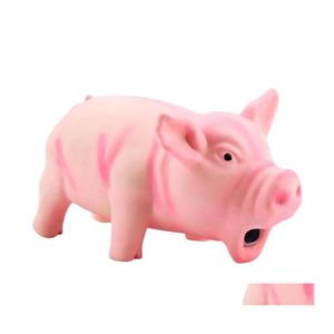 Dog Toys Chews Brand Cute Pig Grunting Squeak Latex Pet Chew For Squeaker Training Products Drop Delivery Home Garden Supplies Dhgsn