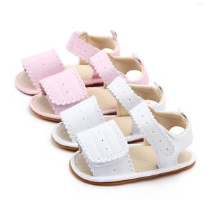 Athletic Shoes Baby Boys Girls Sandals Soft Non-Slip Rubber Sole Flat Walking Prewalker Outdoor Solid Color Shoes#g