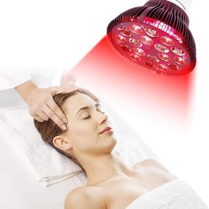 Coltiva le luci Lampada per terapia della luce rossa facciale 660nm 18 LED Vicino dispositivo a infrarossi per la salute della pelle del viso Dolore ReliGrow GrowGrow