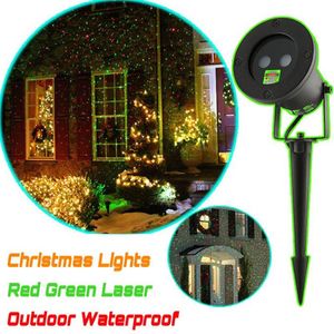 Çim Lambalar Açık Lazer Işık Su Geçirmez Noel Projektör Tatil Twinkling Yıldız Işıkları Bahçe Dekorasyonları Güç Kaynağı