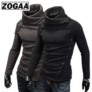 Zogaa para hombres Turtleneck Séter Invierno Fashion Christmas Cotual Solid Cotton Knitts Sweaters Coats for Men Clothing269f