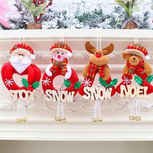 Juldekorationer 2023 Santa Claus hängande trädprydnader dekorera björnhjort snögubbe vardagsrum dekorera verktyg festival hem dekoration