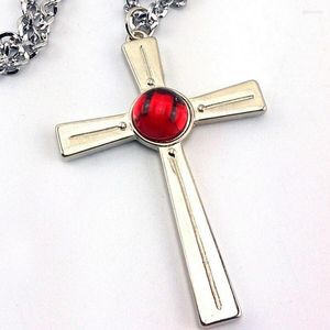 Pendant Necklaces Anime Rosario To Vampire Akashiya Moka Necklace Cross Fashion Jewelry Trinkets Accessories Cosplay Gift