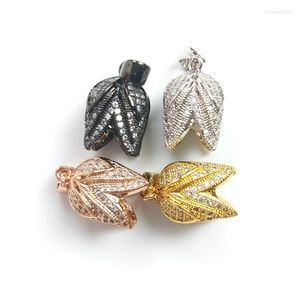 Colares pendentes de 5pcs de ouro rosa cor de tulipa de tulipa forma shinestone cobre banhado elegante jóias bonitas para mulheres brincos feitos à mão