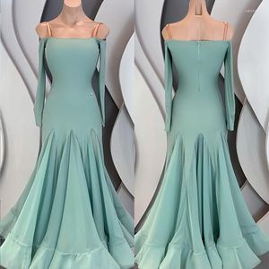 Scene Wear Ballroom Dance Competition Costumes Women Prom Evening Dresses Custom Modrn Dancing Dress Adults Latin SL7420