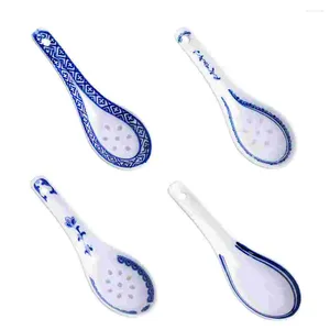 Dinnerware Sets Spoon Spoons Soup Ladle Serving Ceramic Chinese Cooking Kitchen Dessert Ramentea China Iced Practical Scoop Salt Dining