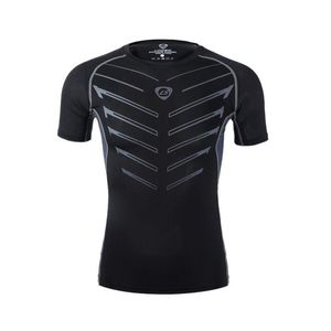 Męskie koszulki marka fitness Men Men Thermal Muscle Culturbuilding Compression Rajstopy Koszulka krótkie rękaw