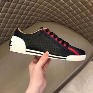 Den senaste försäljningen av hög kvalitet Men Retro Low-Top Printing Sneakers Design Mesh Pull-On Luxury Ladies Fashion Beteckna Casual Shoes HM05917