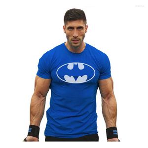 Men's T Shirts Brand Gym Clothing Fitness Shirt Men Fashion Summer Short Sleeve T-shirt Cotton Bodybuilding Muscle Tshirt Man