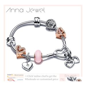 Other Jewelry Sets Bear Making Kits 925 Sterling Sier Necklace For Women Earrings Chain Bead Pandora Charms Pendant Bangle Ring Girl Dhpdq