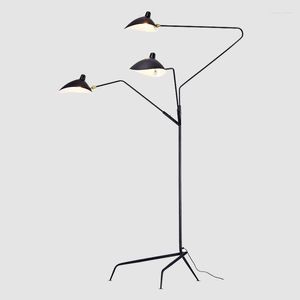 Golvlampor trä stående vintage stativ lampa fjäder modern design båge