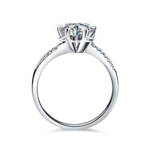 Кластерные кольца Оптовое сплошное 14 -километровое кольцо с белым золотом 1 -кара
