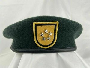 Berretti US Army 1th Special Forces Group Green Beret Officer 5 Star General Rank Hat Negozio militare