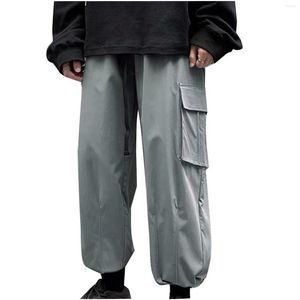 Męskie spodnie 2023 Hip Hop Joggers Cargo Mężczyźni harem multi-kieszeni wstążki Man Sweatpants Streetwear Casual Mens S-3xl