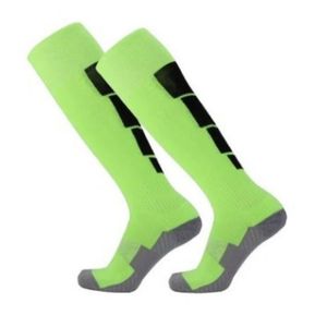 Sports Socks Men's Compression Stocks Absorção Tecido respirável Ciclismo ao ar livre Anti-esquisito Design Football Football