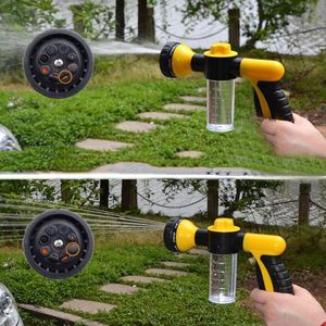 Watering Equipments 1pc Foam Water Gun Hose Nozzle Garden Spray Tool Sprayer Plant Irrigation High Pressure