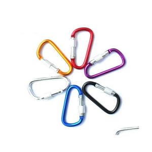 Key Rings Climbing Button Carabiner Gourd Type Clip Cam Hook Outdoor Sports Carabiners Aluminium Buckle Keychains Dhs Drop Delivery J Dhxmv