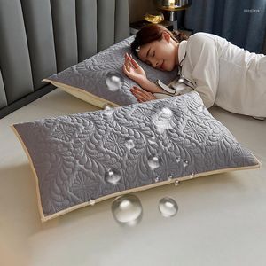 Pillow Case 48 74cm Anti-mite Pillowcase Waterproof Antibacterial Oil-proof Protector Hygroscopic Breathable Single