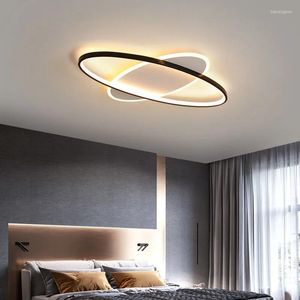 Luzes de teto Luz LED nórdica Light Oval Gold Modern Metallic Chandelier com tons de silicone para meninas quarto de solo de quarto banheiro