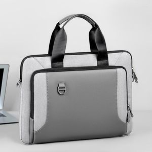 BROCT CASES CLASSIC Business Laptop Bag for Man Fashion Patchwork Portable Portfölj Travel Multifunktion Nylon Waterproof Handbag XA147C