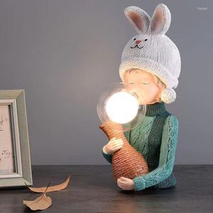 Table Lamps Living Room Bedroom Bedside Lamp Princess Girl Decoration Dimmer Night