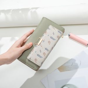 Wallets Women Female Long Purses Ladies High Quality Money Bag Small Fashion Clutch Holder Printed Wallet