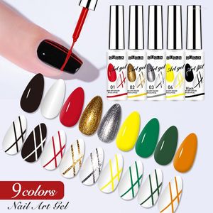 Nail Gel Liner Set luce UV per unghie che disegnano piccoli set artistici polacchi