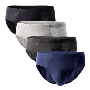 Underpants Men's Briefs Pack Underwear Men Slip Set Brief Sexy Panties Lingerie Solid Man 4PCS