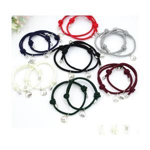 Bracelets de charme casais irm￣s ￭m￣s branquear votos de pulseira de pulseiras eternas de pulseiras de amor de amoras do dia dos namorados Q111FZ Drop del dhj8n