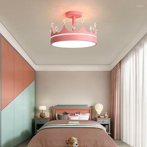 Lustres de lustres modernos lustres de lustre liderado para quarto quarto infantil rosa iluminação dourada luminária lâmpada decorativa interna