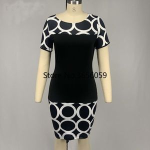 Party Dresses Summer Dress Women 2023 Vintage Geometric Print Sexig Vestido de Mujer Casual Slim Bodycon Plus Size Clothing