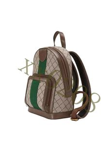 The designer designed a backpack schoolbag shoulder bag for men and women.