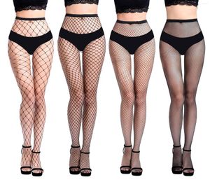 Women Socks Sexy Mesh Stocking Transparent Slim Fishnet Pantyhose Party Net Holes Black Tights Small/Middle/Middle Large/Big