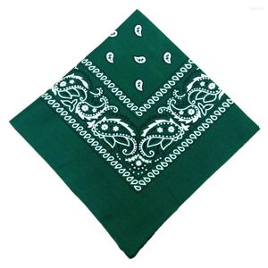 Bandanas 1/2/3/5 Polyester-Bandana, schicker quadratischer Schal, Paisley-gemustertes Stirnband, Kopftuch, Taschentuch, Accessoires, Geschenke, Dunkelgrün