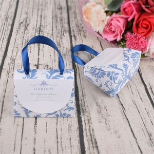 Present Wrap 10st Mini Folding Chocolate Handväska nuvarande läppstift Candy Story för bröllop baby shower