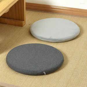 Pillow Memory Foam Thicken Solid Color Round Car Office Chair Mat Removable And Washable Tatami Pad Futon Home Decor